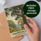 Image of Printed Epping Forest Postcard - Vintage Style